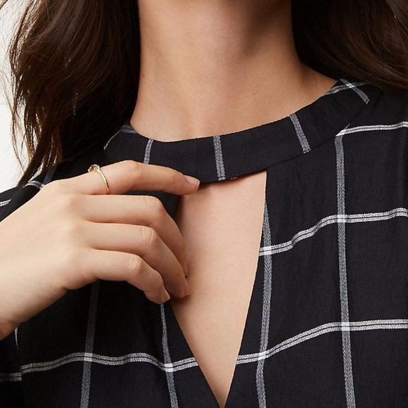 LOFT Windowpane Choker Dress - Picture 2 of 3